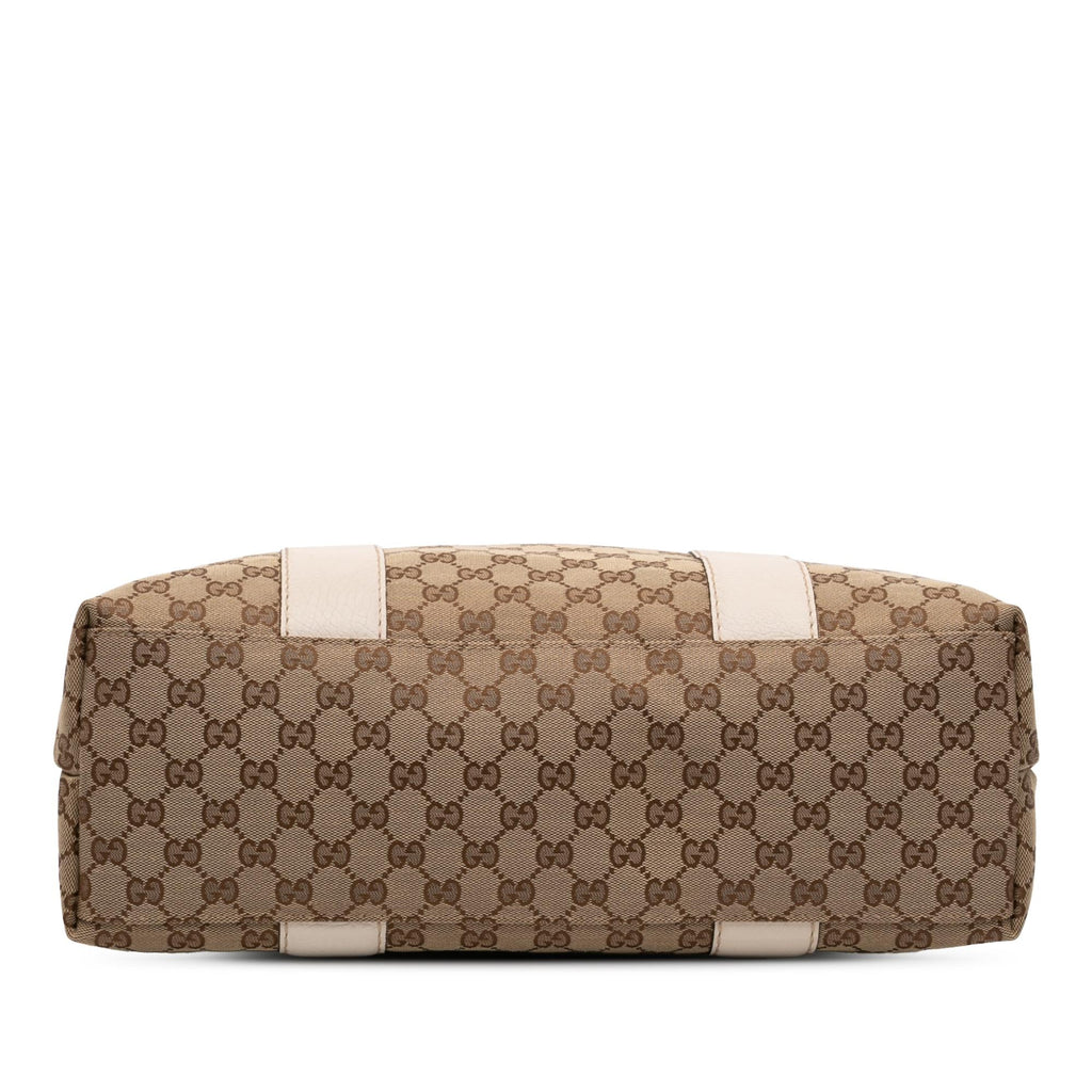Gucci Medium GG Canvas Bamboo Libeccio Tote