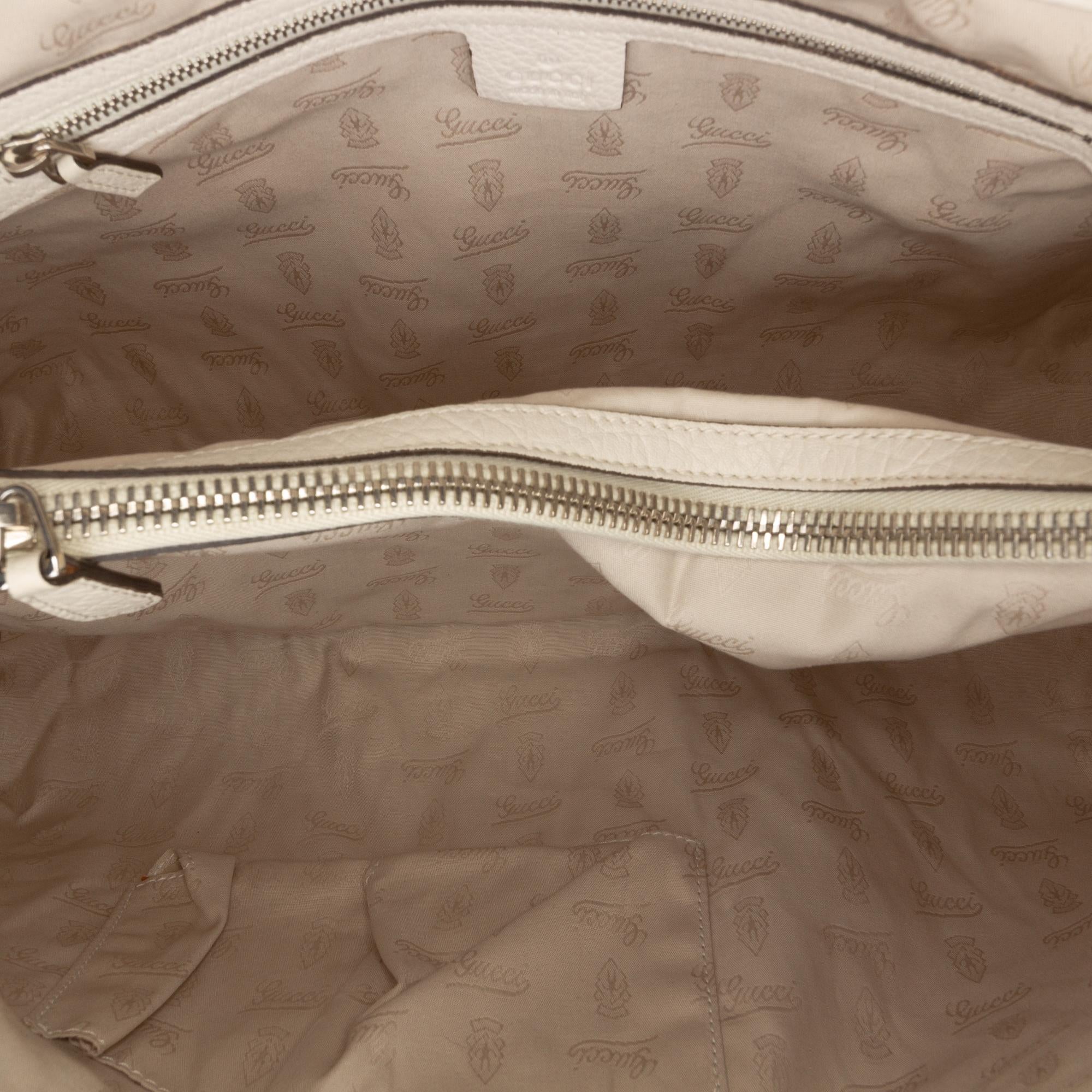 Gucci Medium GG Canvas Bamboo Libeccio Tote