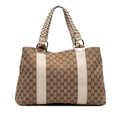 Gucci Medium GG Canvas Bamboo Libeccio Tote