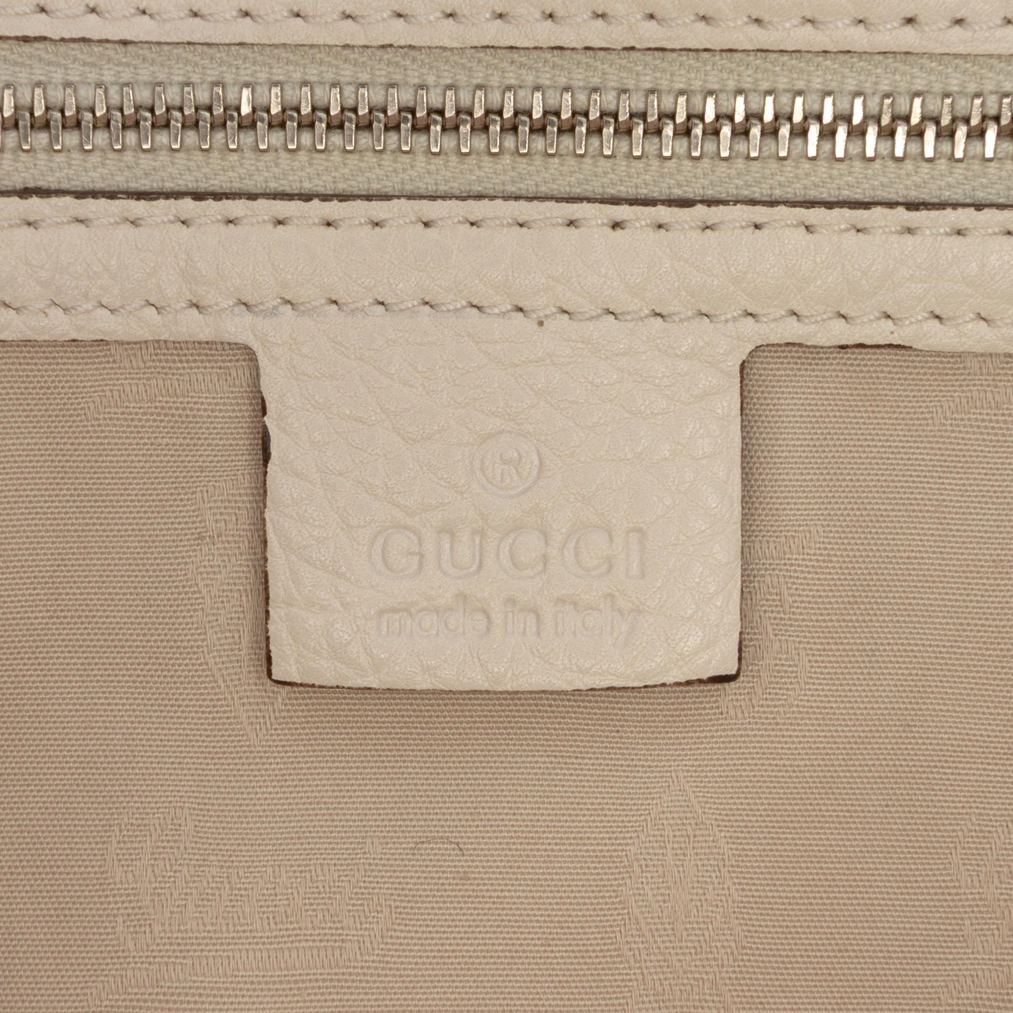 Gucci Medium GG Canvas Bamboo Libeccio Tote