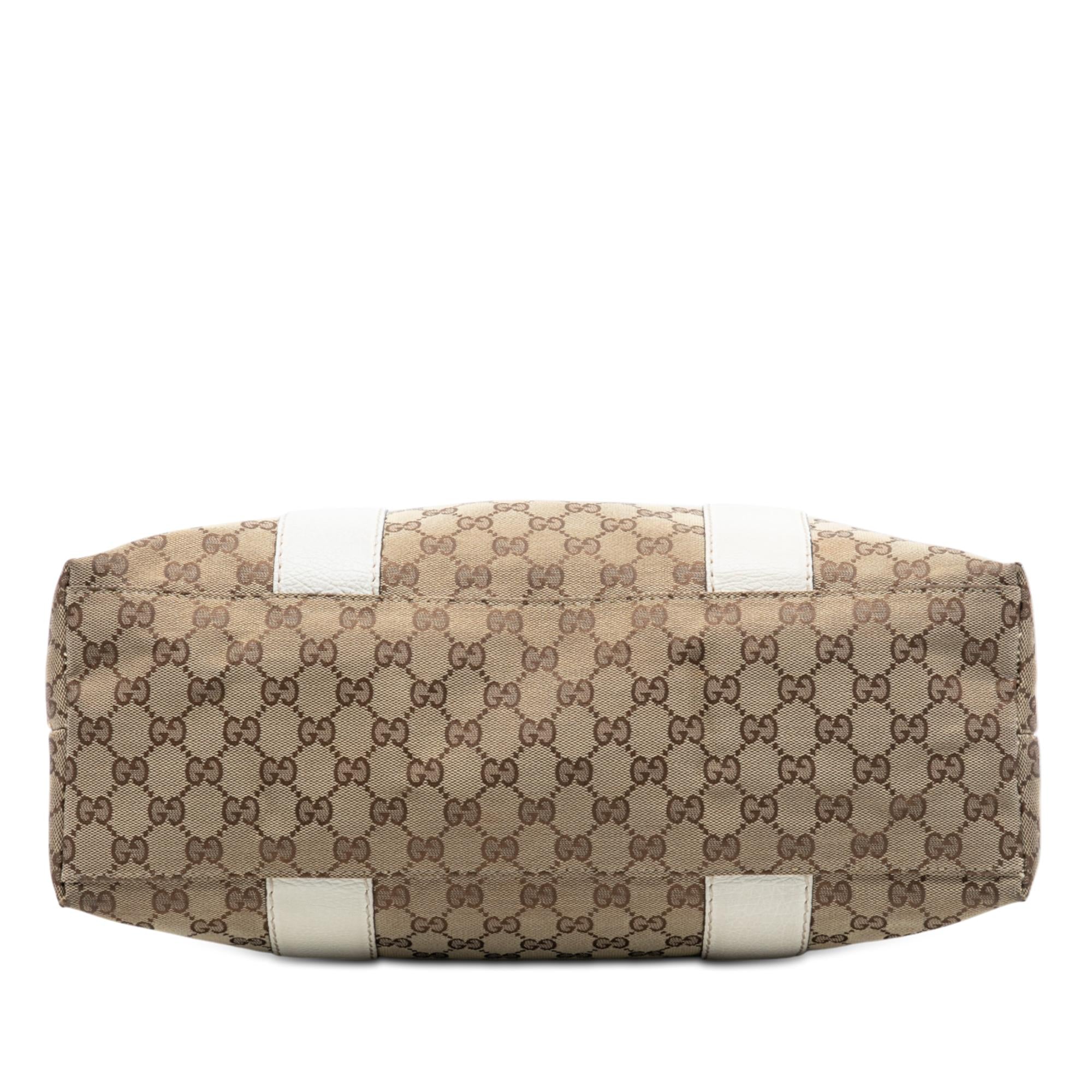 Gucci Medium GG Canvas Bamboo Libeccio Tote