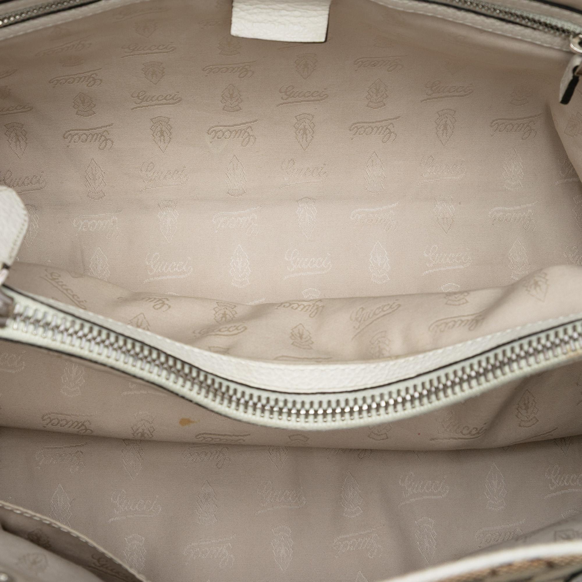 Gucci Medium GG Canvas Bamboo Libeccio Tote