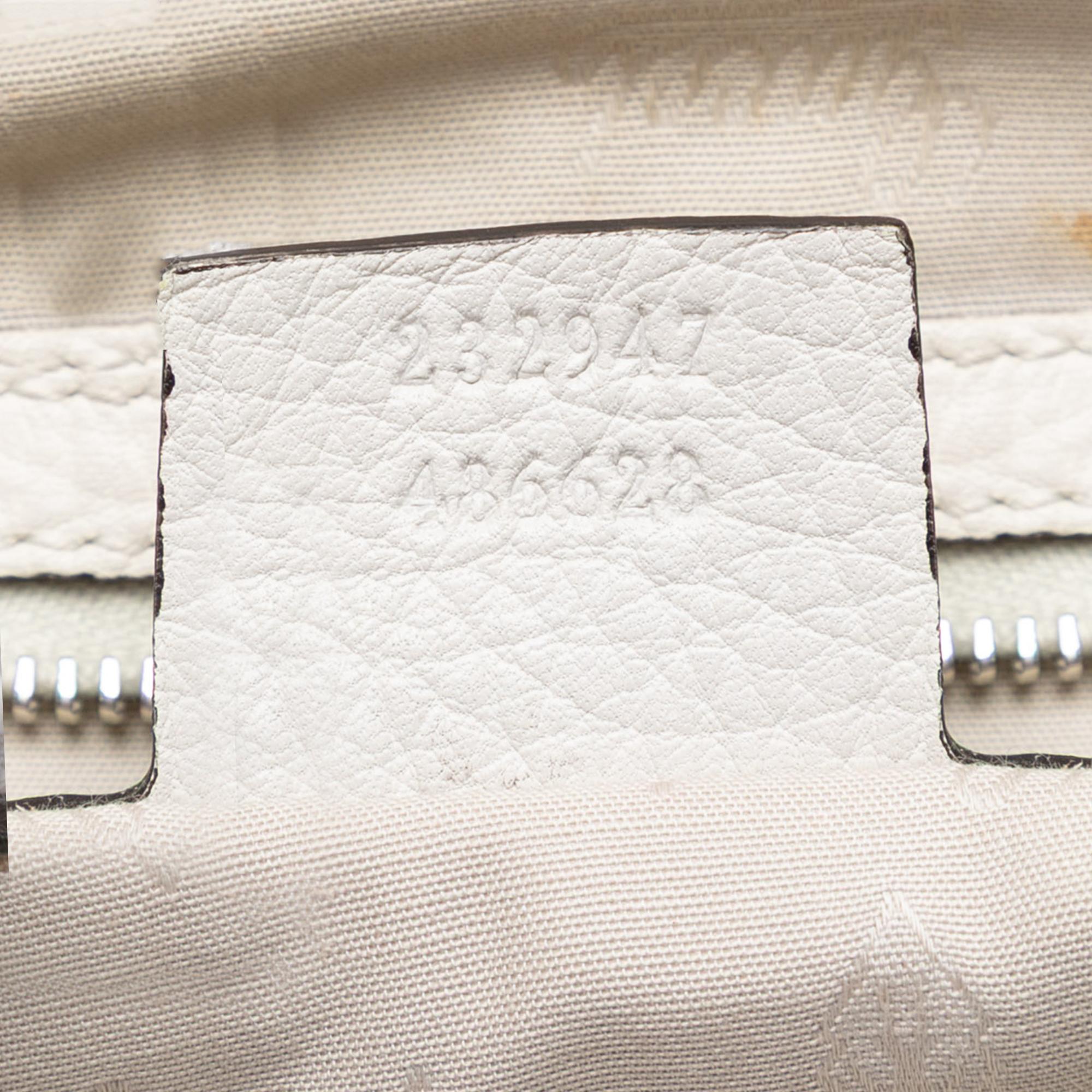 Gucci Medium GG Canvas Bamboo Libeccio Tote