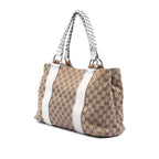Gucci Medium GG Canvas Bamboo Libeccio Tote