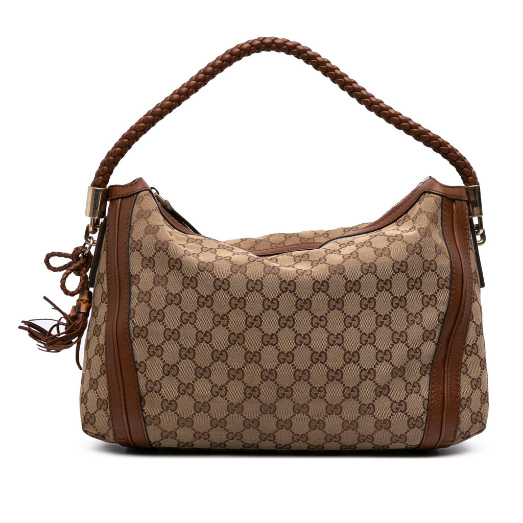 Gucci Medium GG Canvas Bella Shoulder Bag