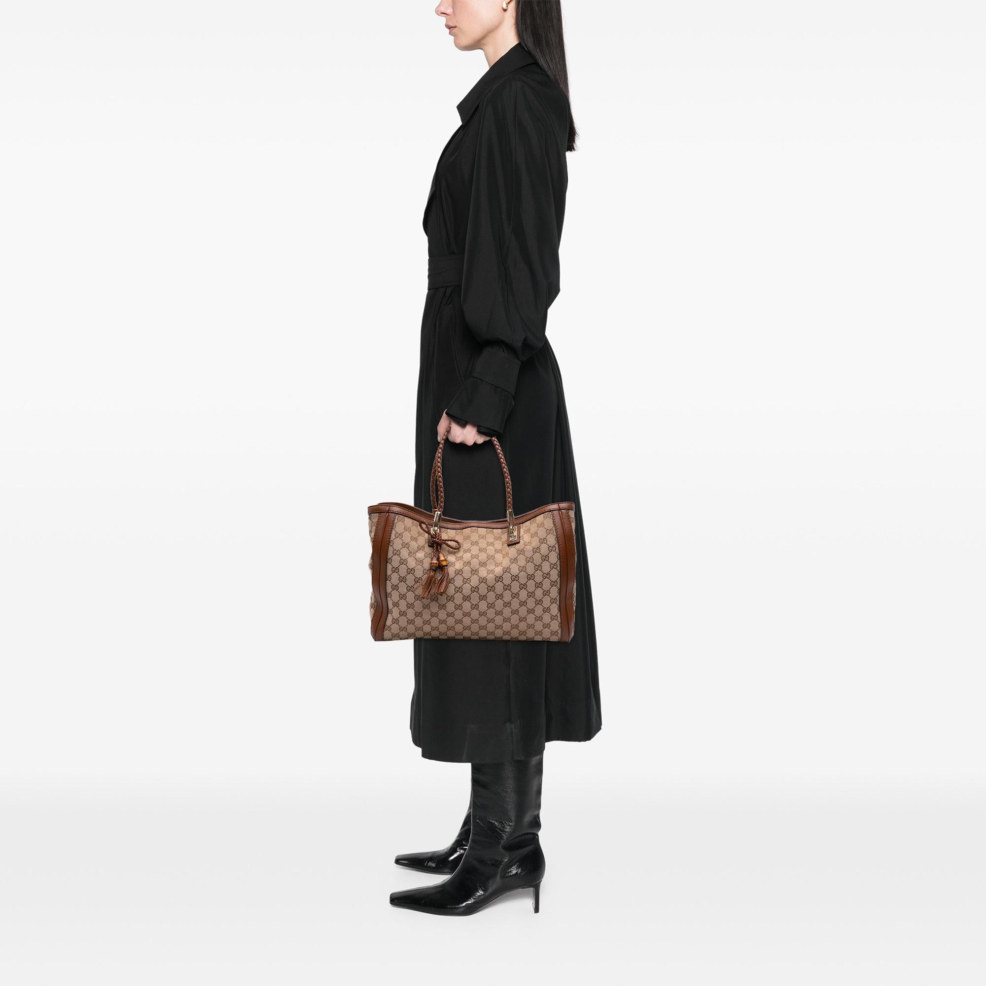 Gucci Medium GG Canvas Bella Tote