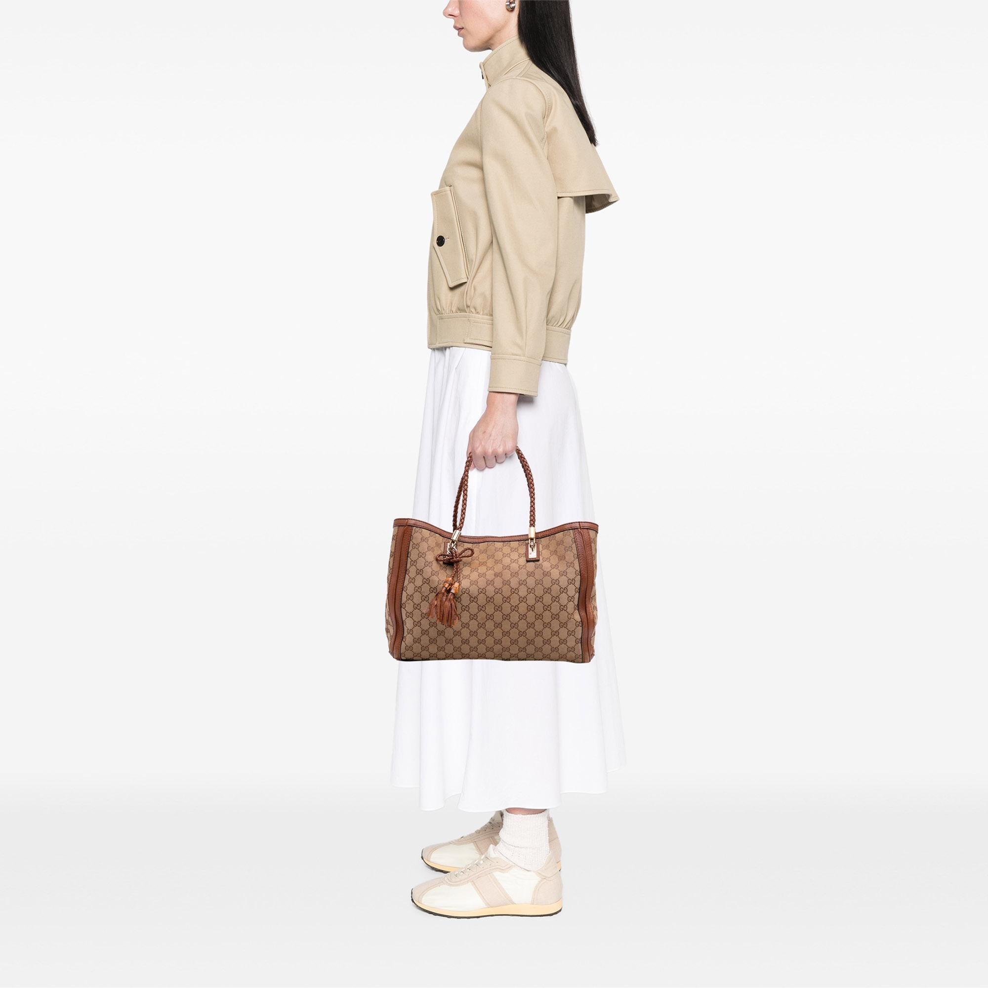 Gucci Medium GG Canvas Bella Tote