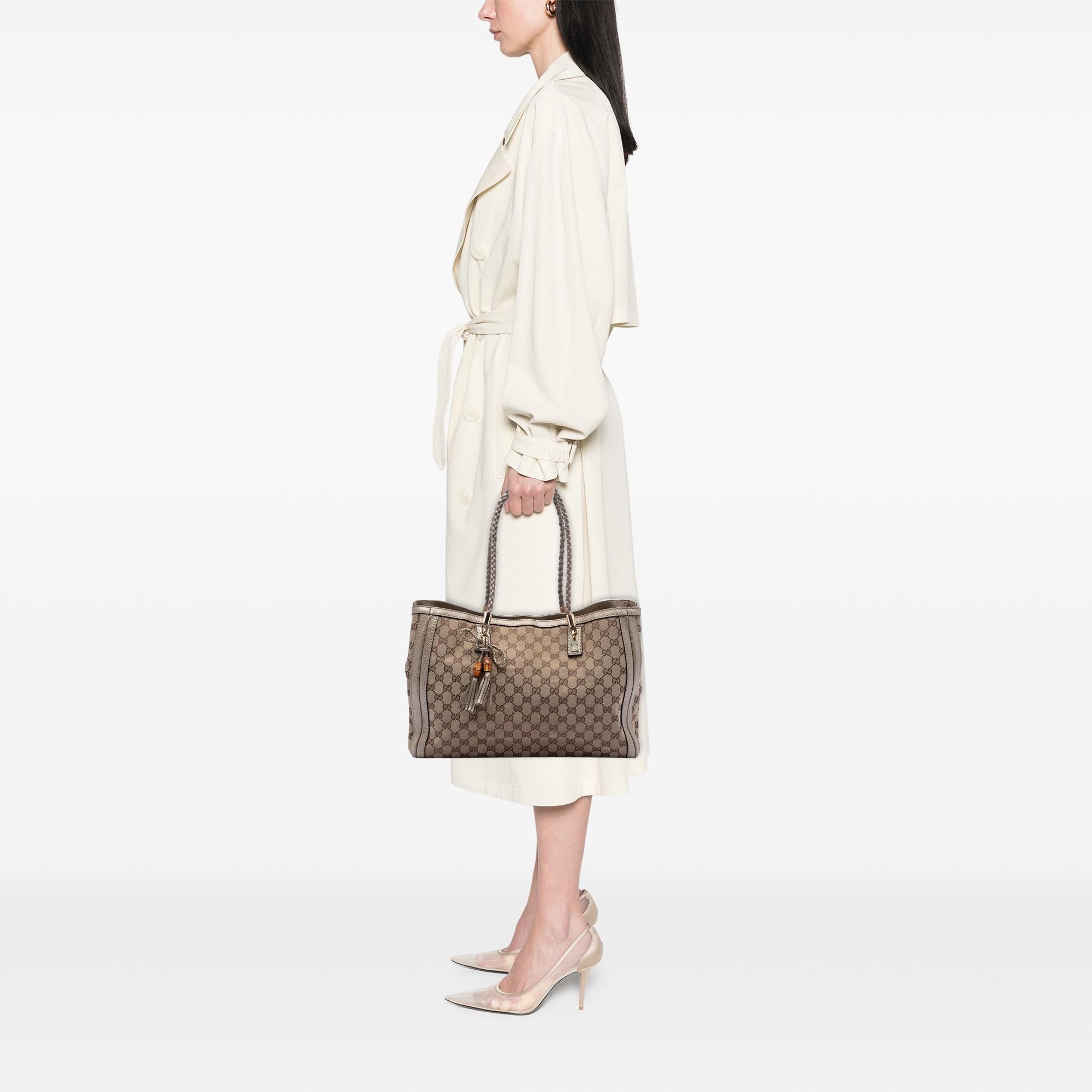 Gucci Medium GG Canvas Bella Tote