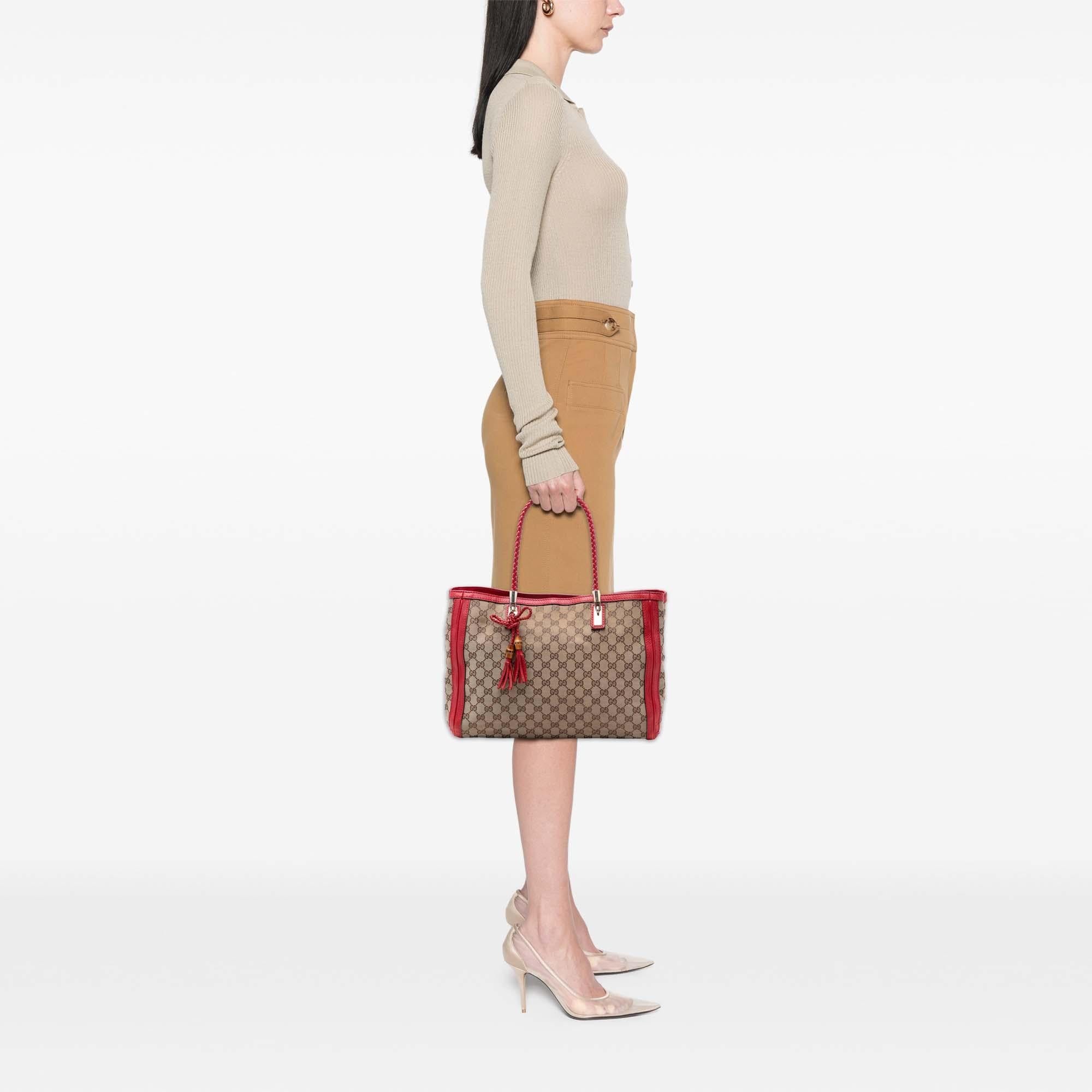 Gucci Medium GG Canvas Bella Tote