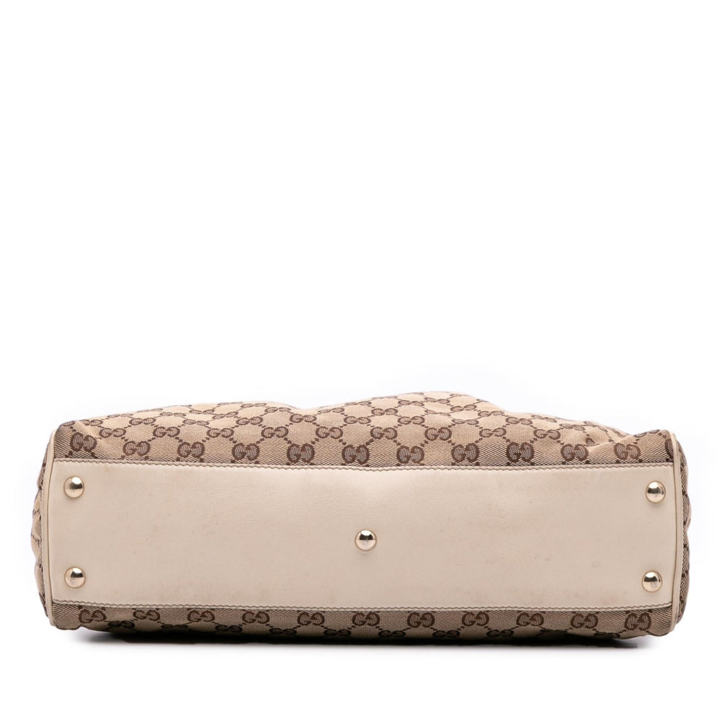 Gucci Medium GG Canvas Braided Peggy Tote