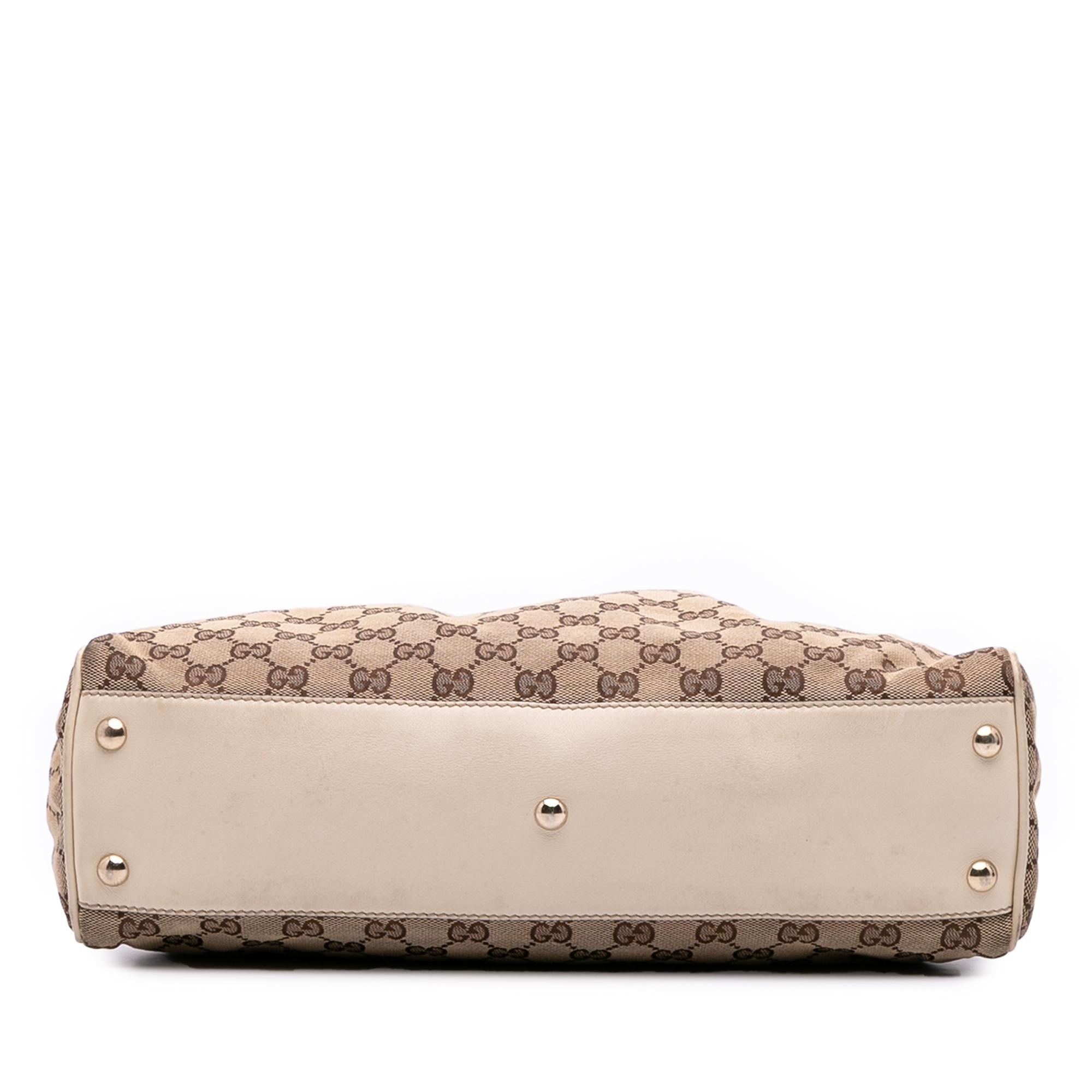 Gucci Medium GG Canvas Braided Peggy Tote