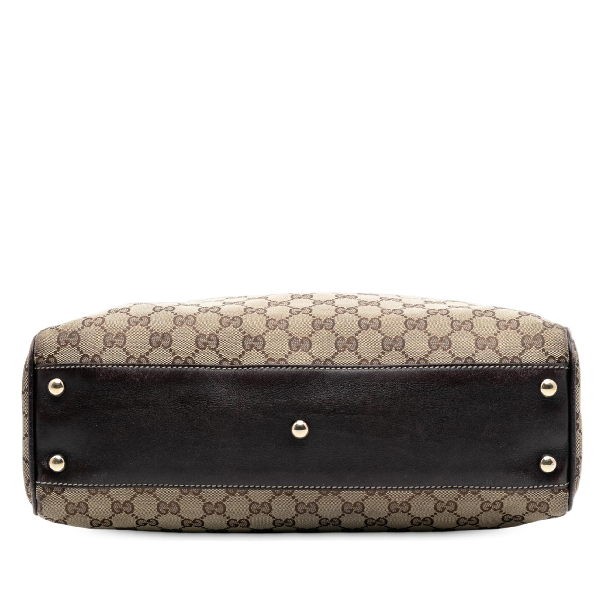 Gucci Medium GG Canvas Braided Peggy Tote