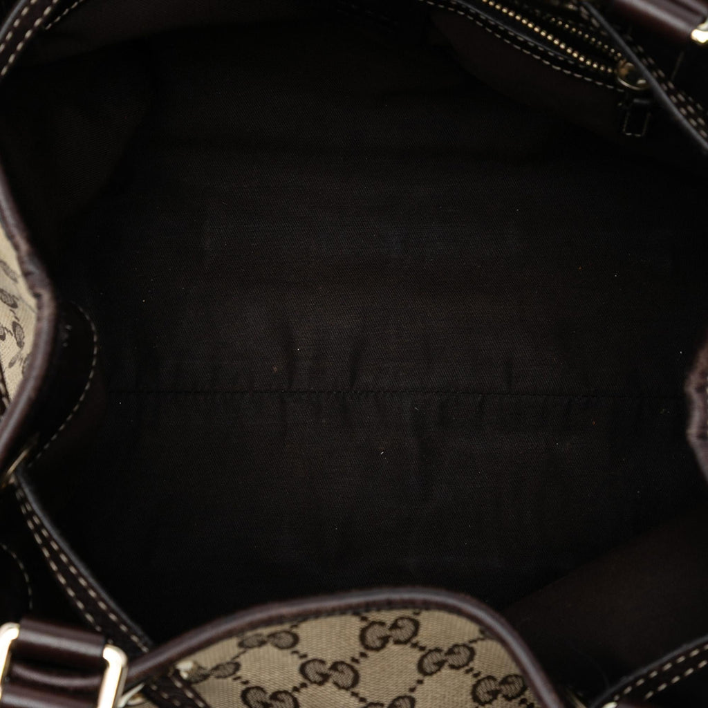 Gucci Medium GG Canvas Braided Peggy Tote