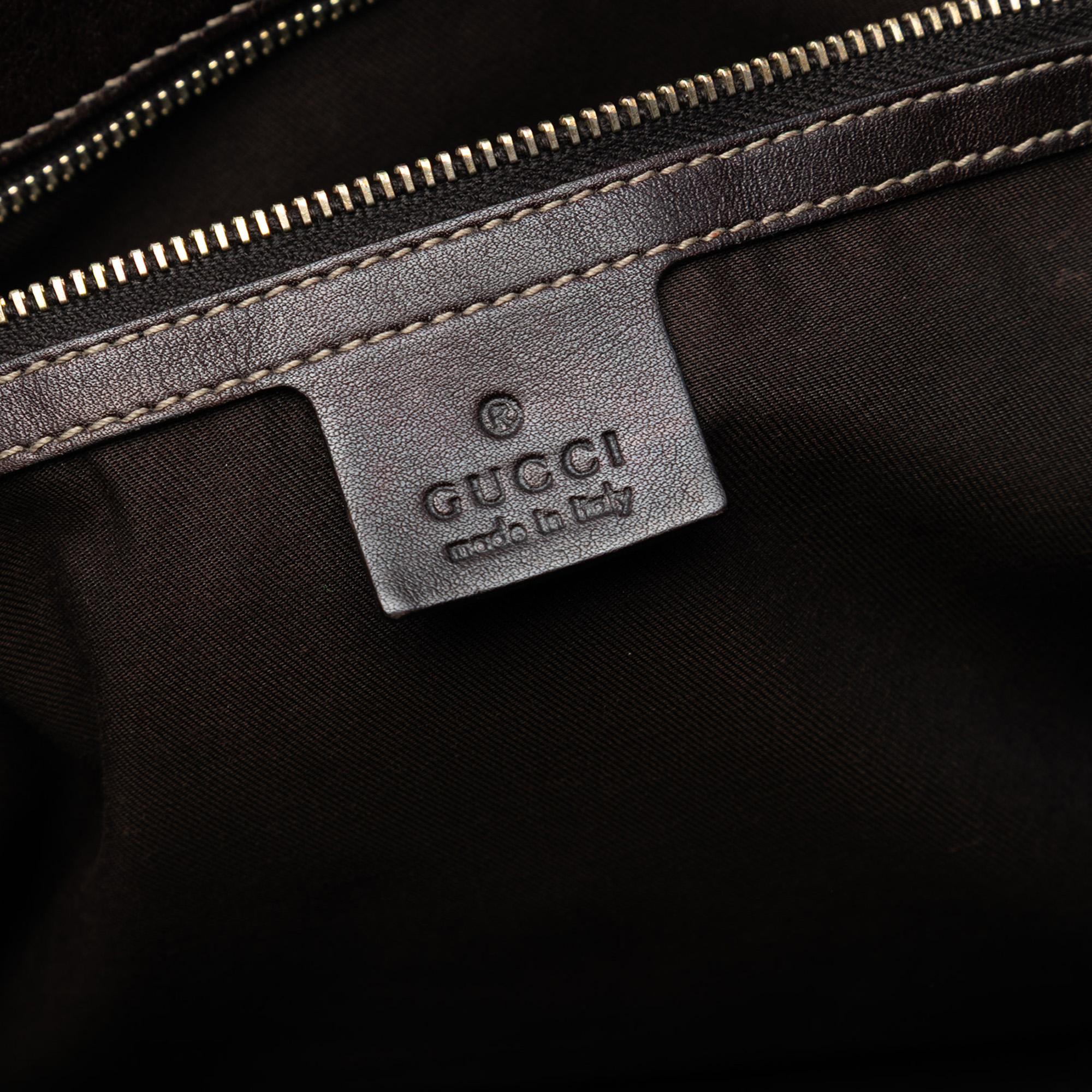 Gucci Medium GG Canvas Braided Peggy Tote