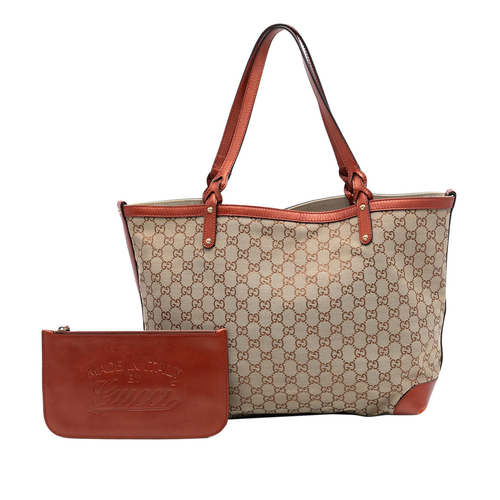 Gucci Medium GG Canvas Craft Tote