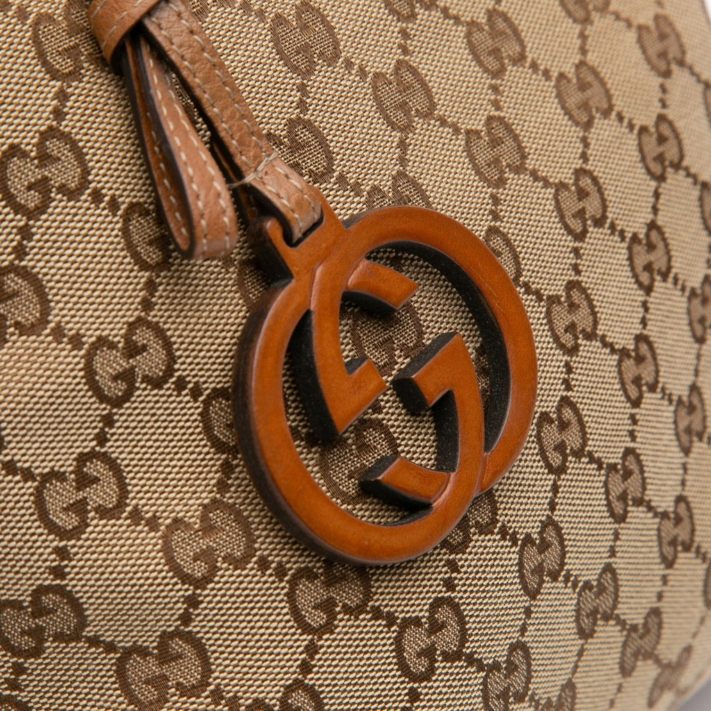 Gucci Medium GG Canvas GG Charm Tote