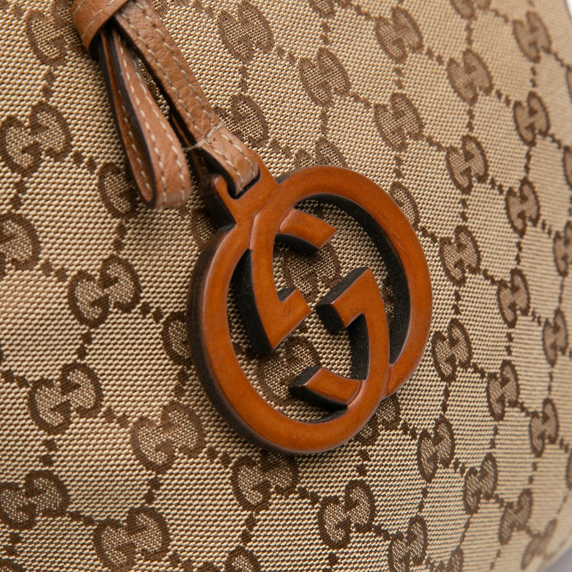 Gucci Medium GG Canvas GG Charm Tote
