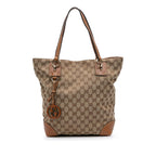 Gucci Medium GG Canvas GG Charm Tote