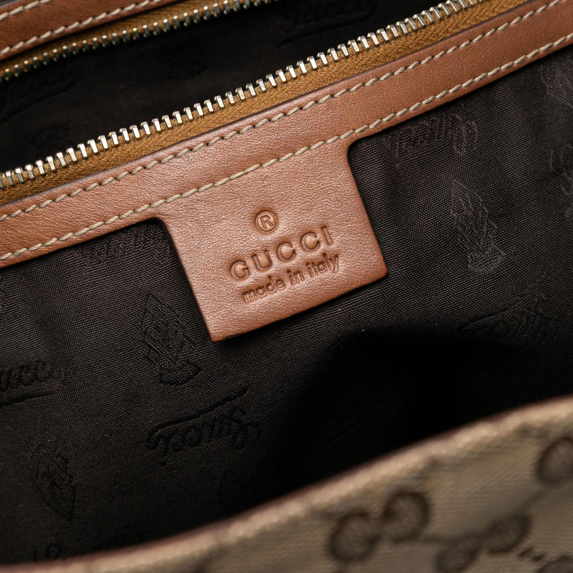 Gucci Medium GG Canvas GG Charm Tote