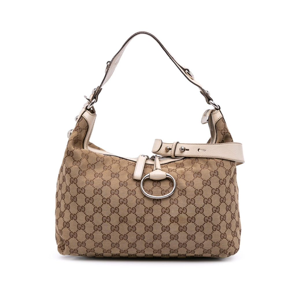 Gucci Medium GG Canvas Icon Bit Satchel