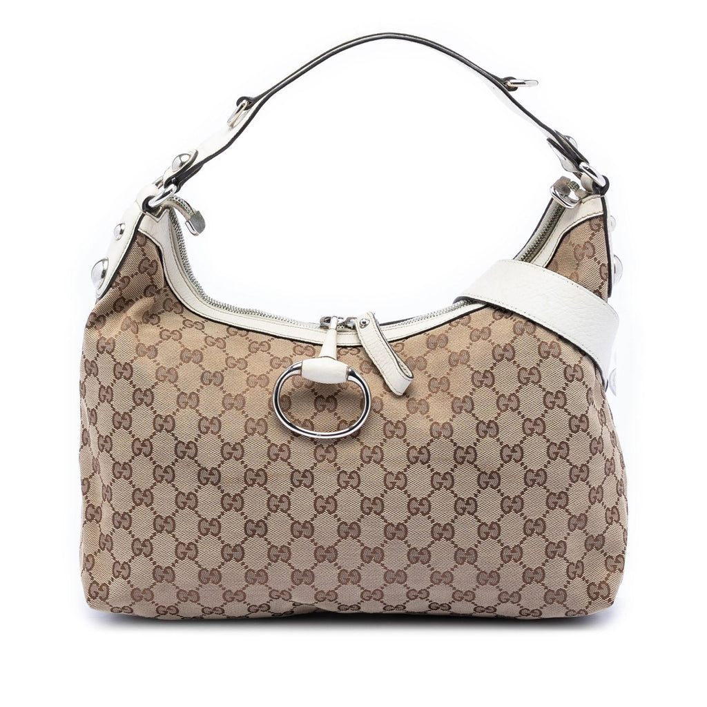 Gucci Medium GG Canvas Icon Bit Satchel