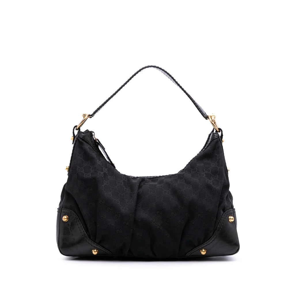 Gucci Medium GG Canvas Jockey Hobo