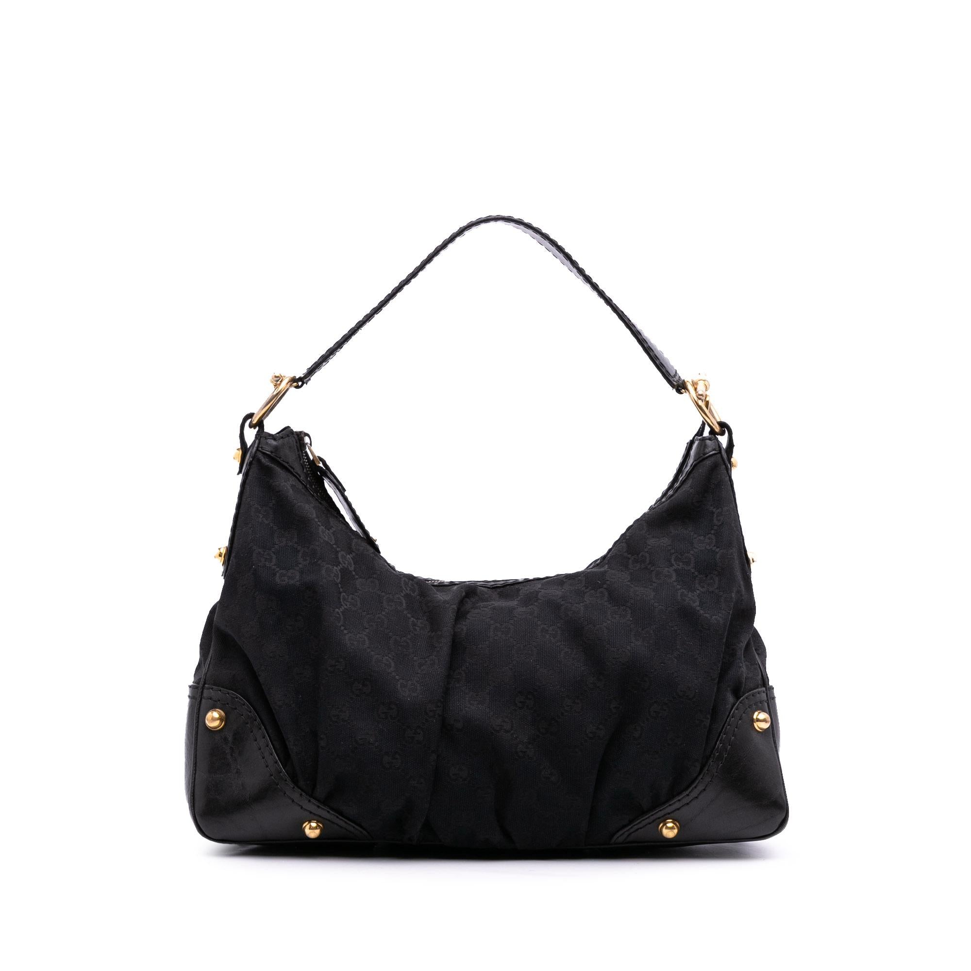 Gucci Medium GG Canvas Jockey Hobo