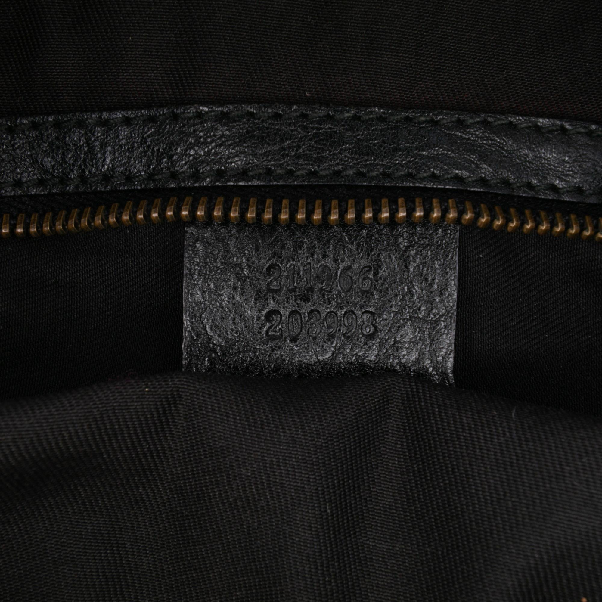 Gucci Medium GG Canvas Jockey Hobo