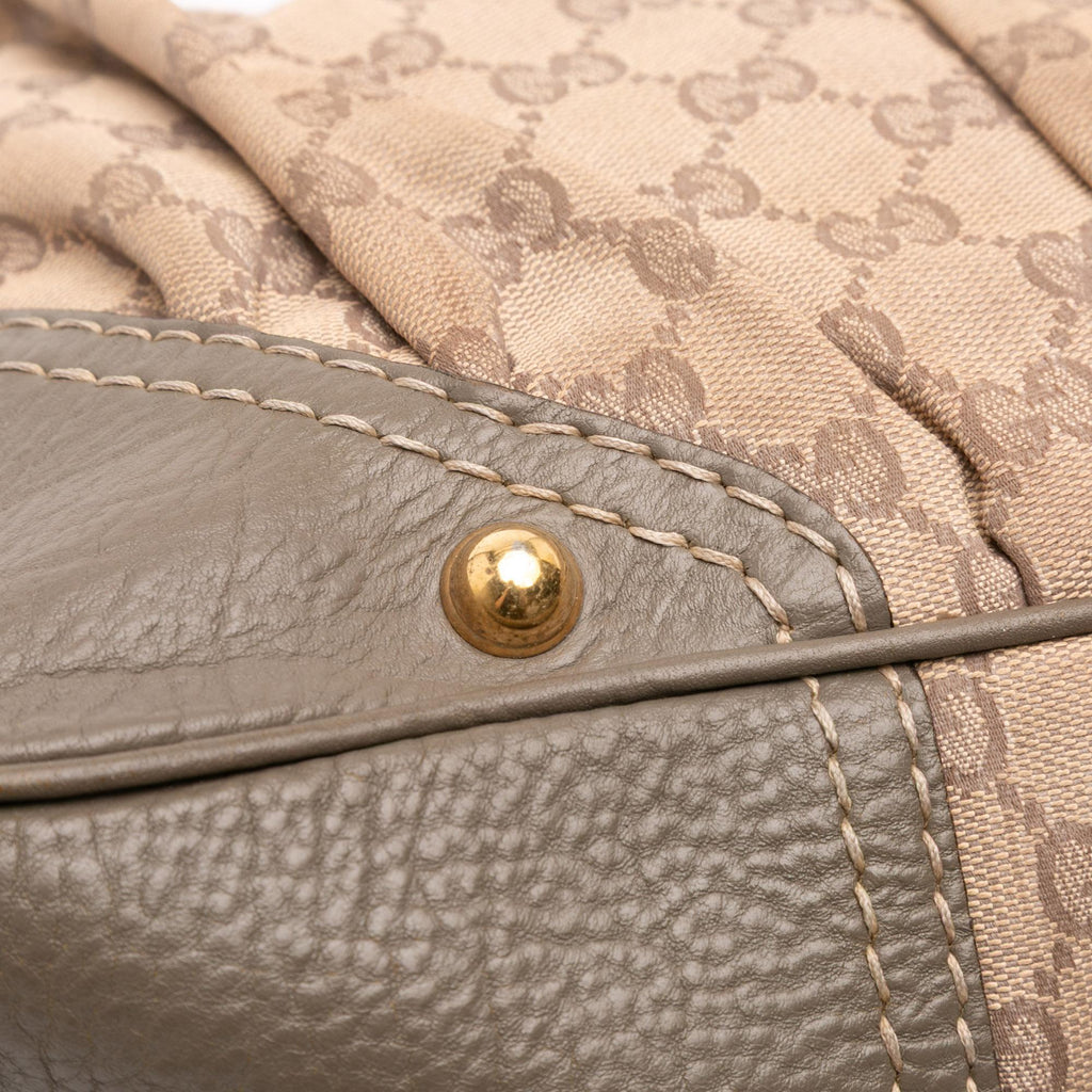 Gucci Medium GG Canvas Jockey Hobo
