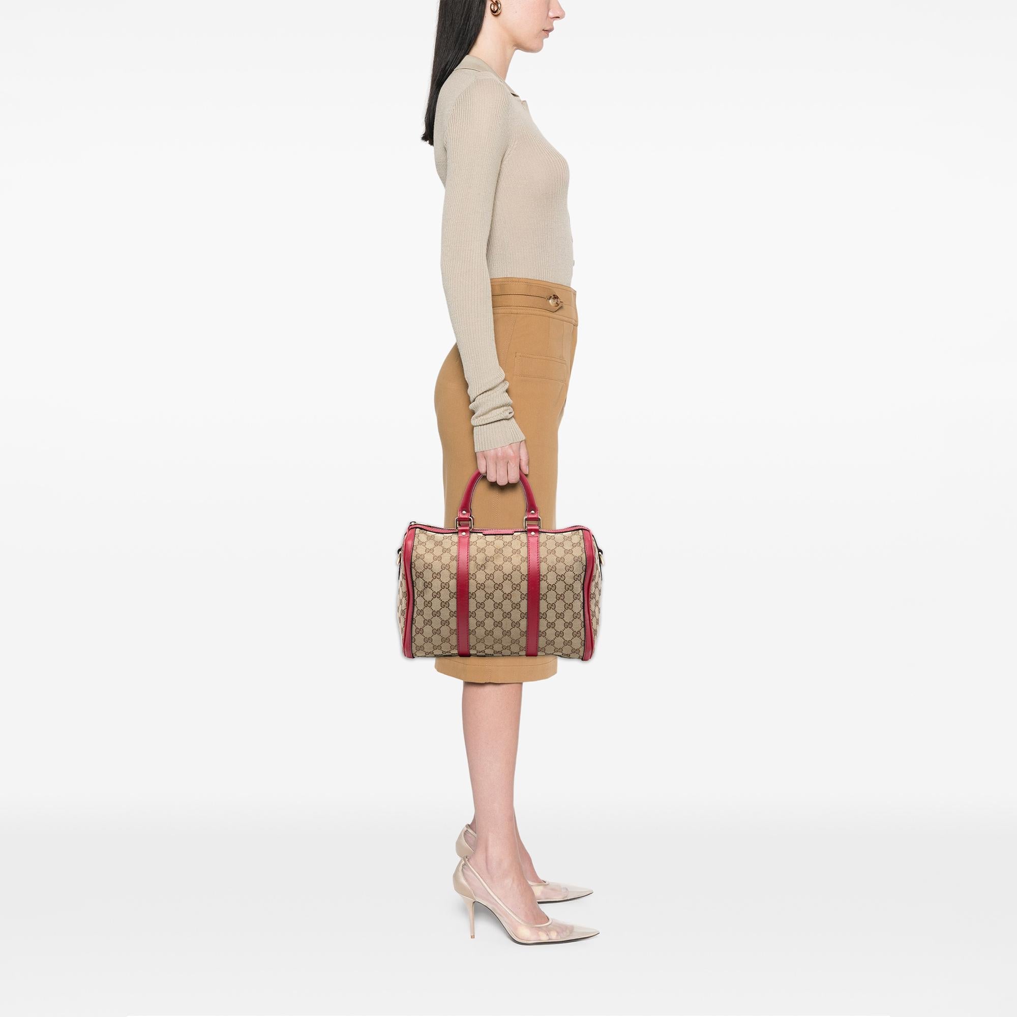 Gucci Medium GG Canvas Joy Boston Bag