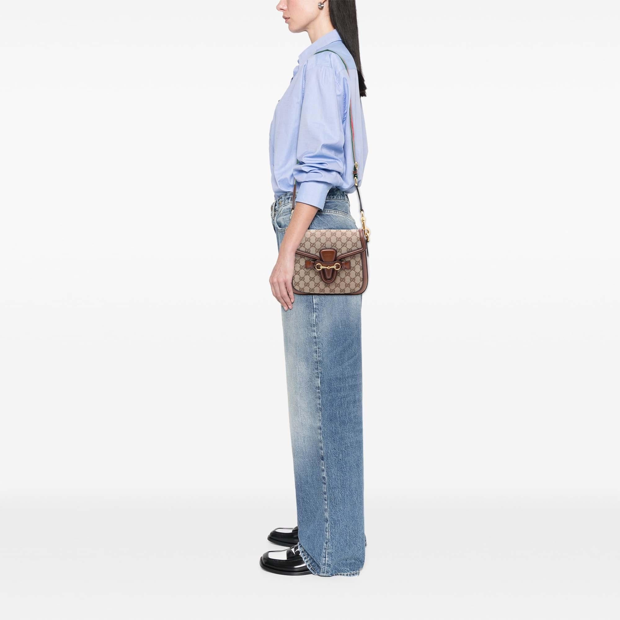 Gucci Medium GG Canvas Lady Web Crossbody