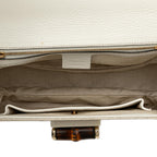Gucci Medium GG Canvas New Bamboo Satchel