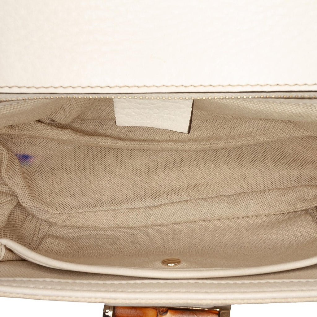 Gucci Medium GG Canvas New Bamboo Satchel