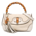 Gucci Medium GG Canvas New Bamboo Satchel