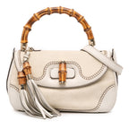 Gucci Medium GG Canvas New Bamboo Satchel