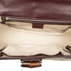 Gucci Medium GG Canvas New Bamboo Top Handle Bag