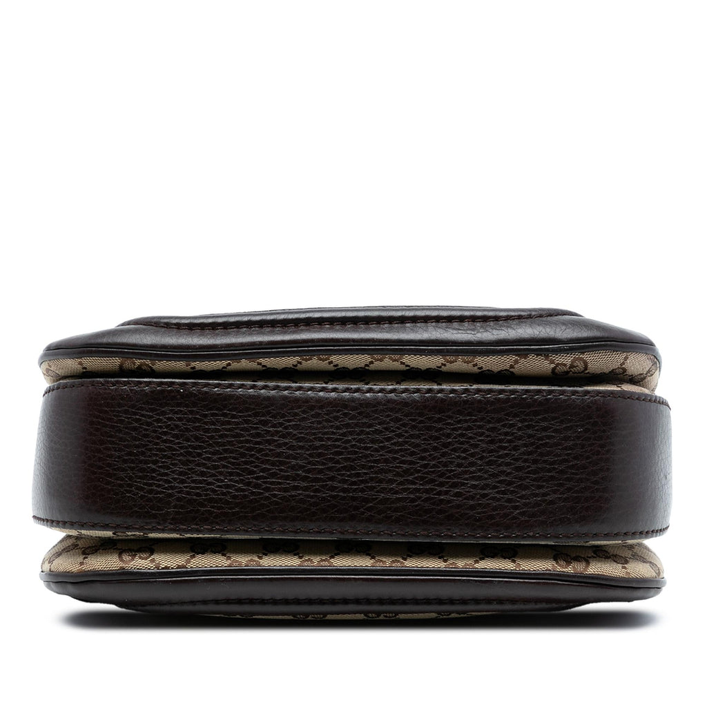 Gucci Medium GG Canvas New Bamboo Top Handle Bag
