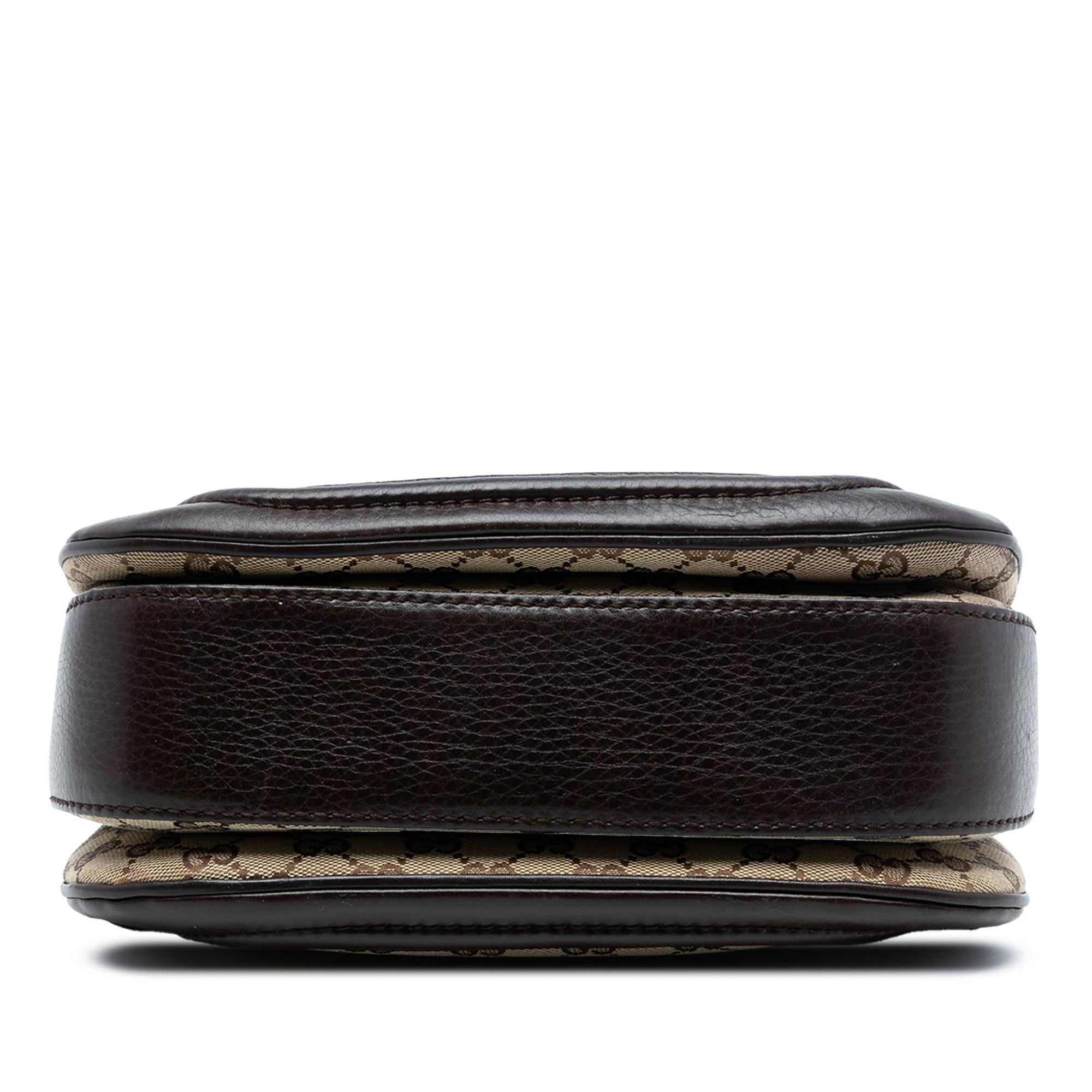 Gucci Medium GG Canvas New Bamboo Top Handle Bag