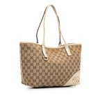 Gucci Medium GG Canvas New Britt Tote (SHG-8cJTJb)
