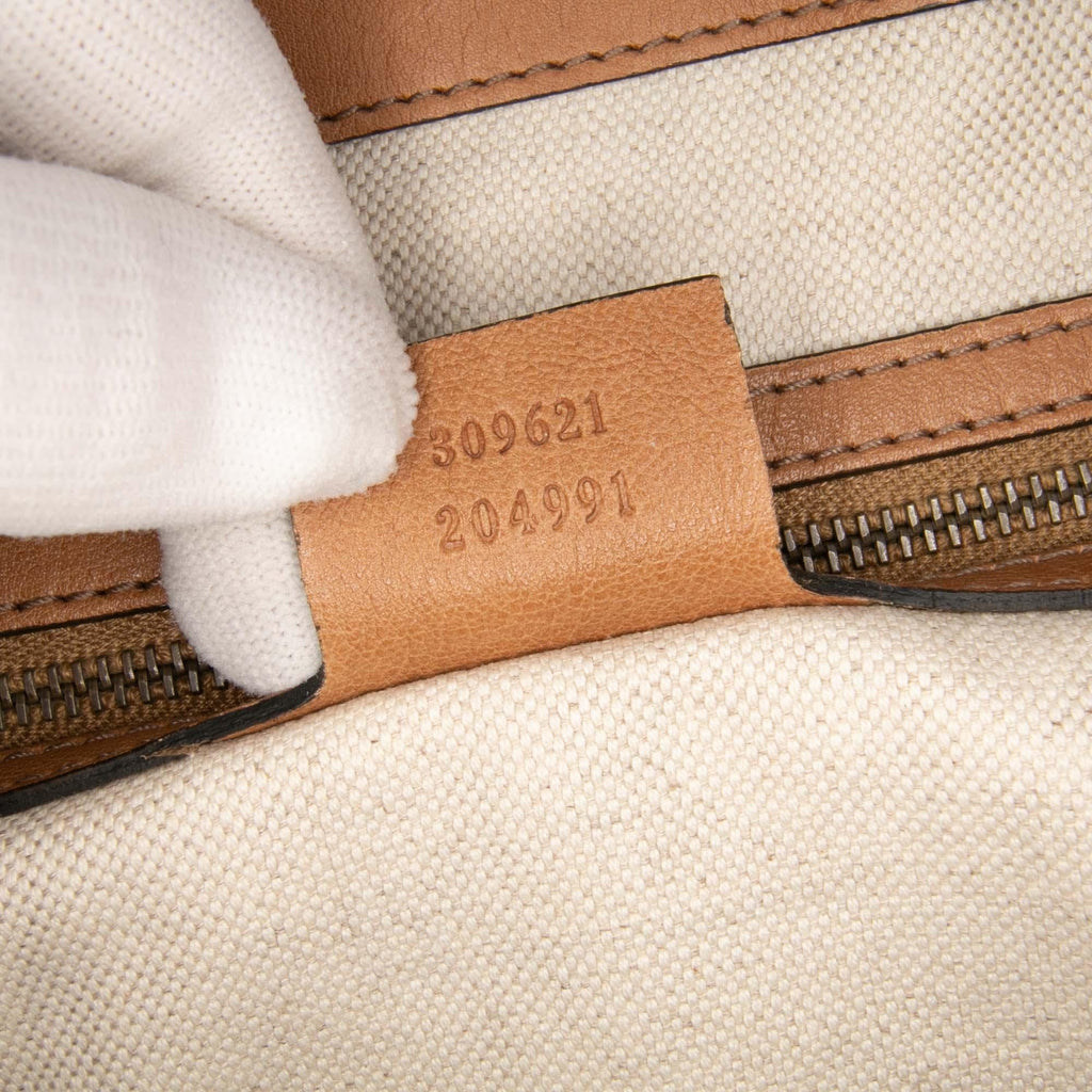 Gucci Medium GG Canvas Rania Top Handle Bag
