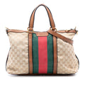 Gucci Medium GG Canvas Rania Top Handle Bag