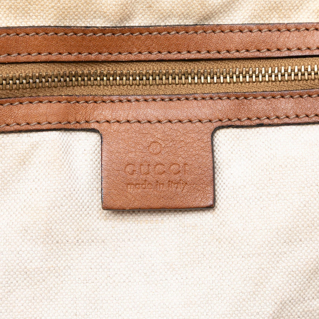Gucci Medium GG Canvas Rania Top Handle Bag
