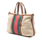 Gucci Medium GG Canvas Rania Top Handle Bag