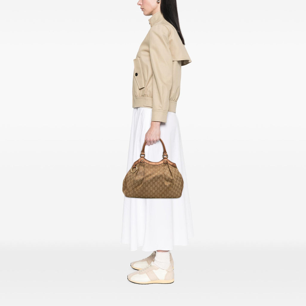 Gucci Medium GG Canvas Sukey Tote