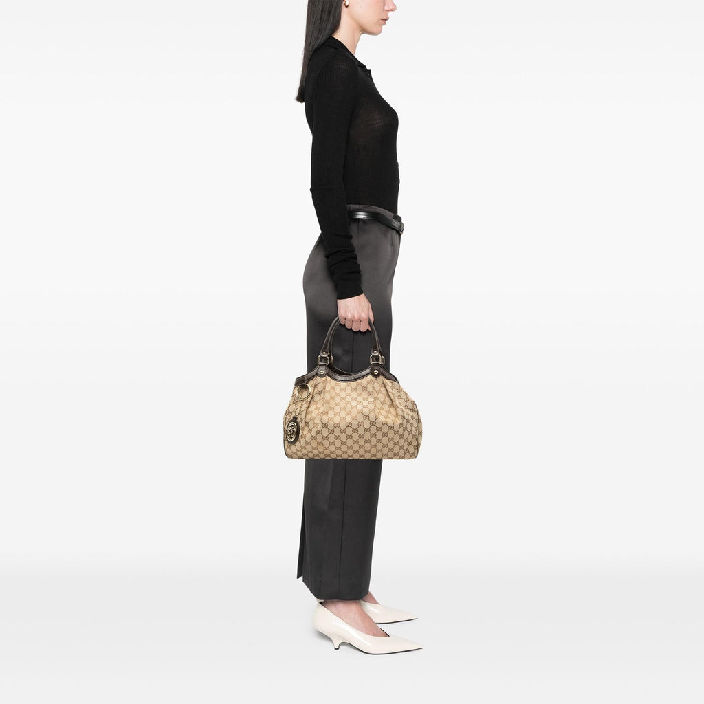 Gucci Medium GG Canvas Sukey Tote