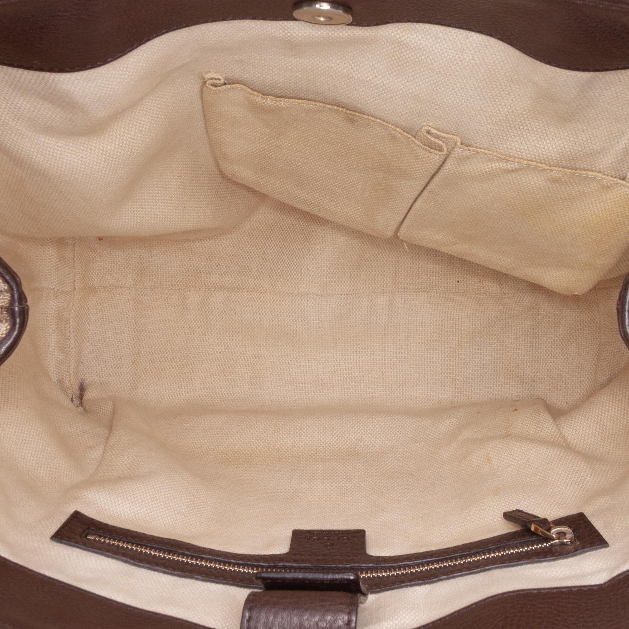 Gucci Medium GG Canvas Web Dressage Tote