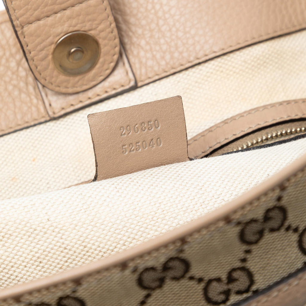 Gucci Medium GG Canvas Web Dressage Tote
