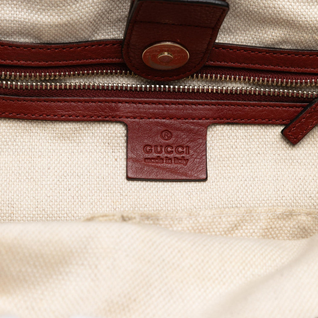 Gucci Medium GG Canvas Web Dressage Tote