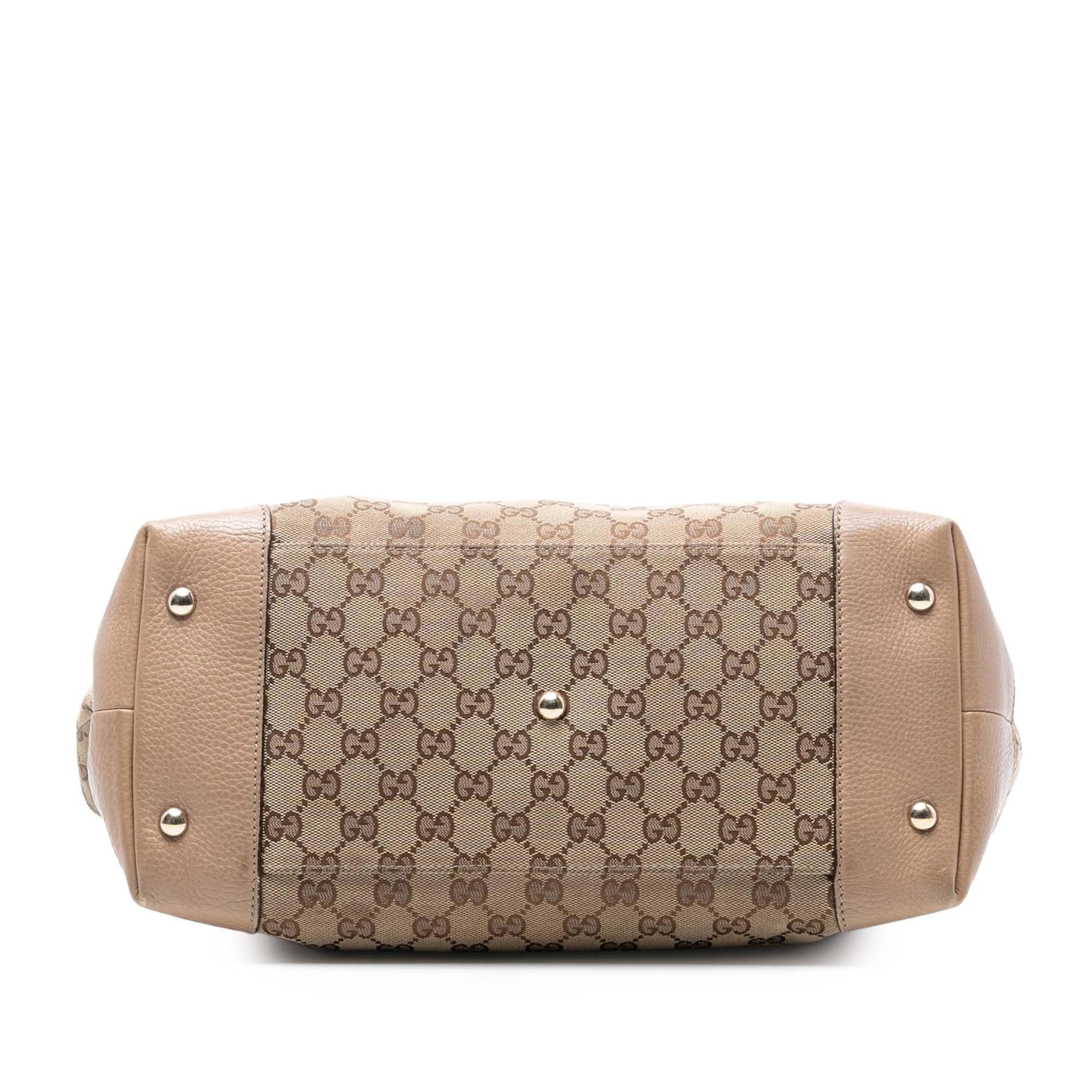 Gucci Medium GG Canvas Web Dressage Tote