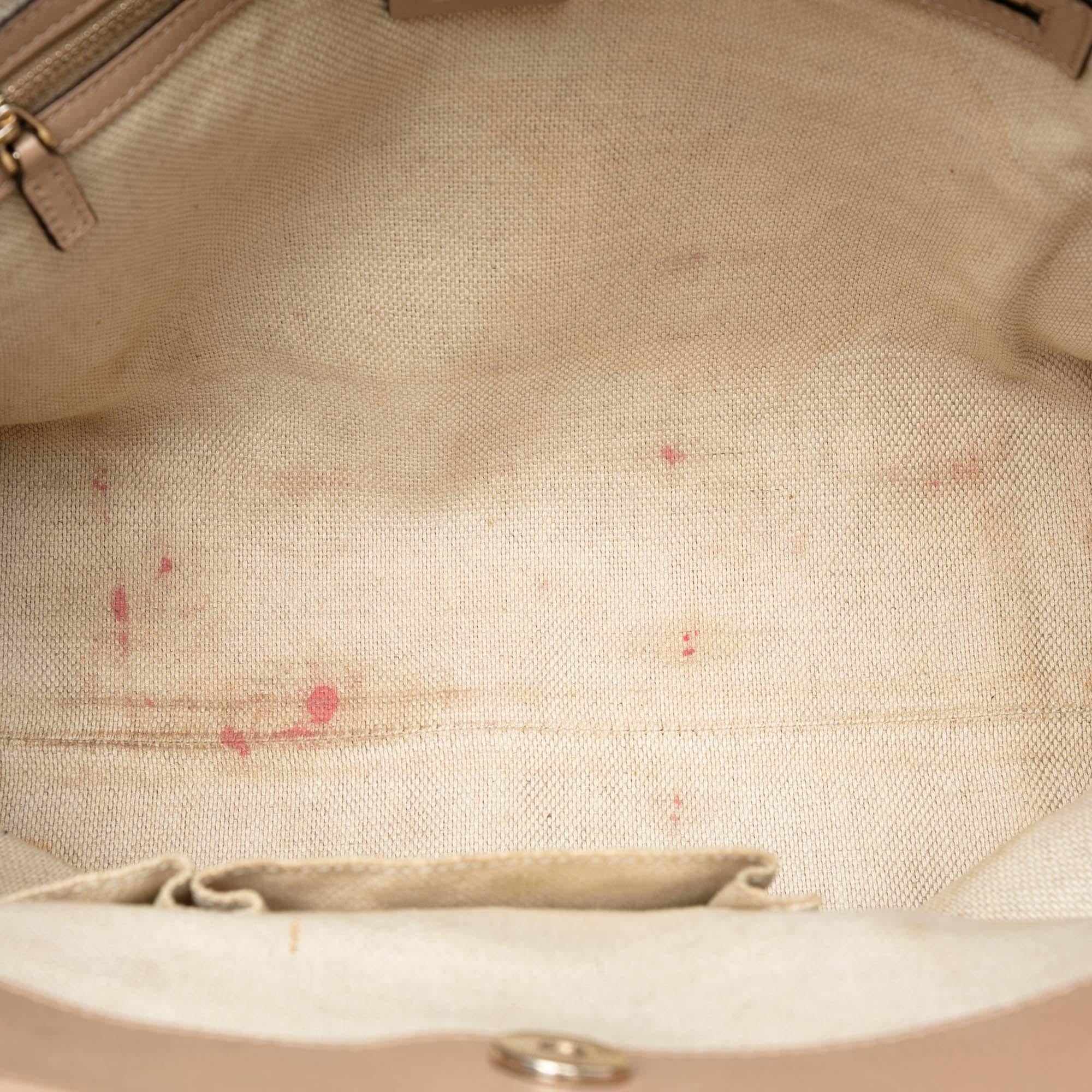 Gucci Medium GG Canvas Web Dressage Tote